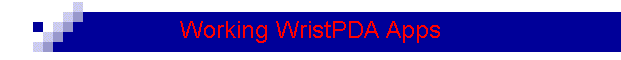 Working WristPDA Apps